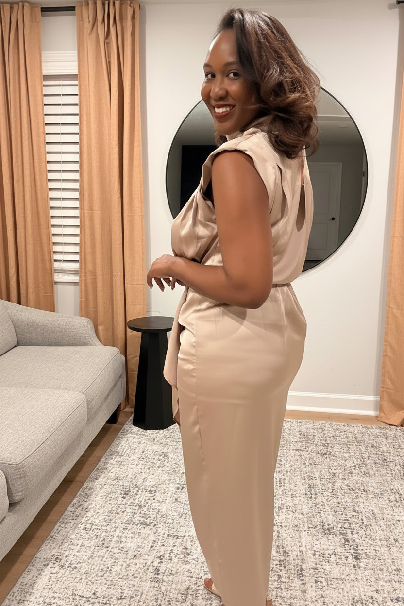 Hazel High Neck Dress