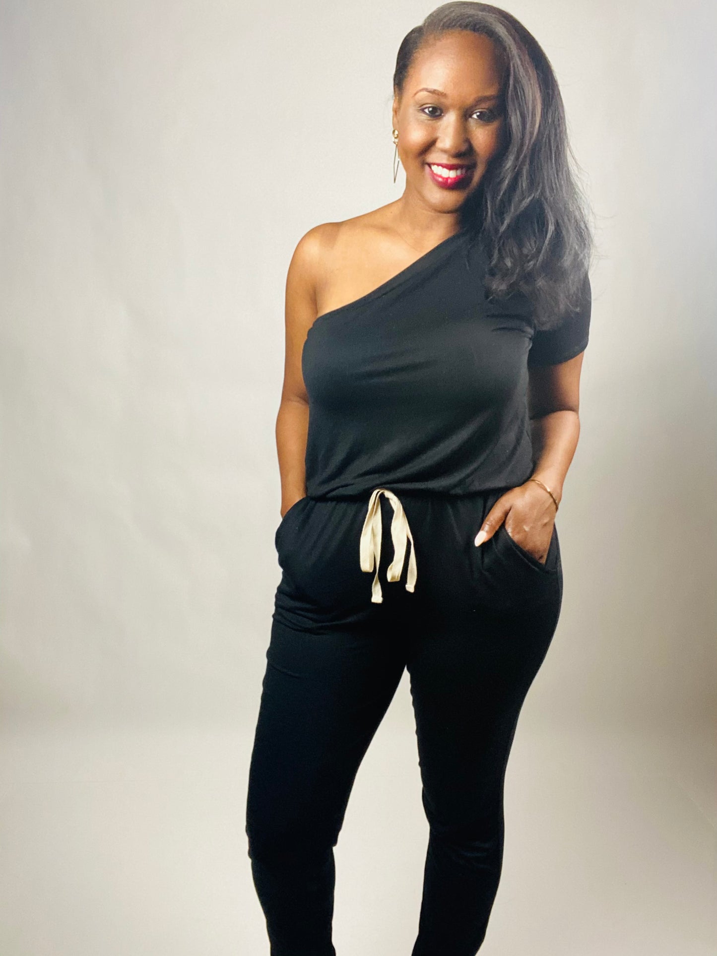 Natalie One Shoulder Jumpsuit