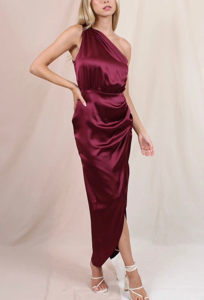 Kate Satin Midi Dress One Stylish Lady Kate Satin Midi Dress One Stylish Lady
