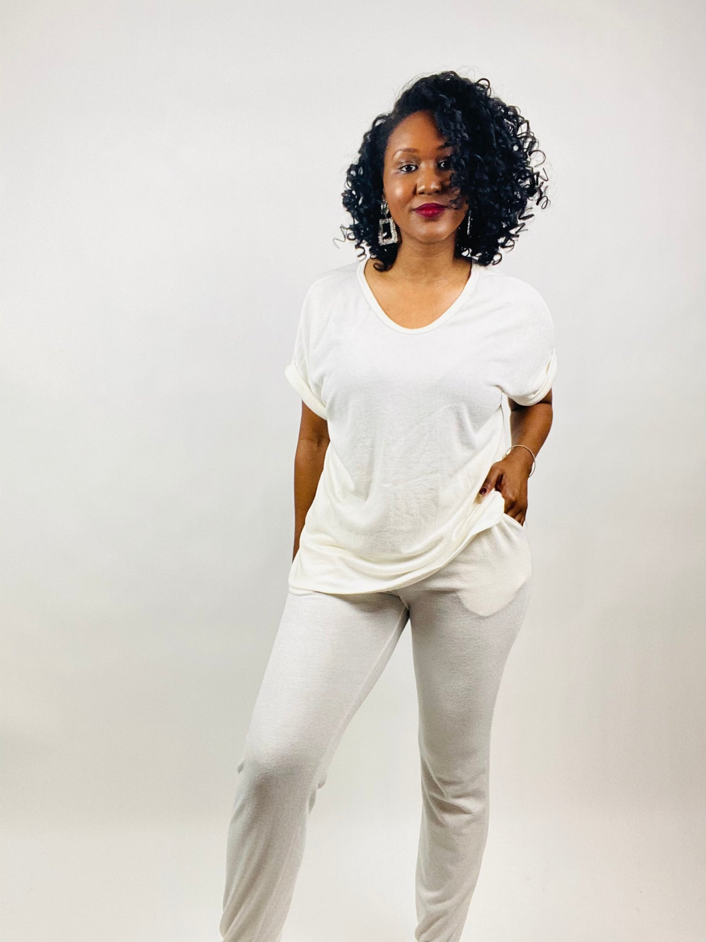 Harmony Rolled Sleeve Top