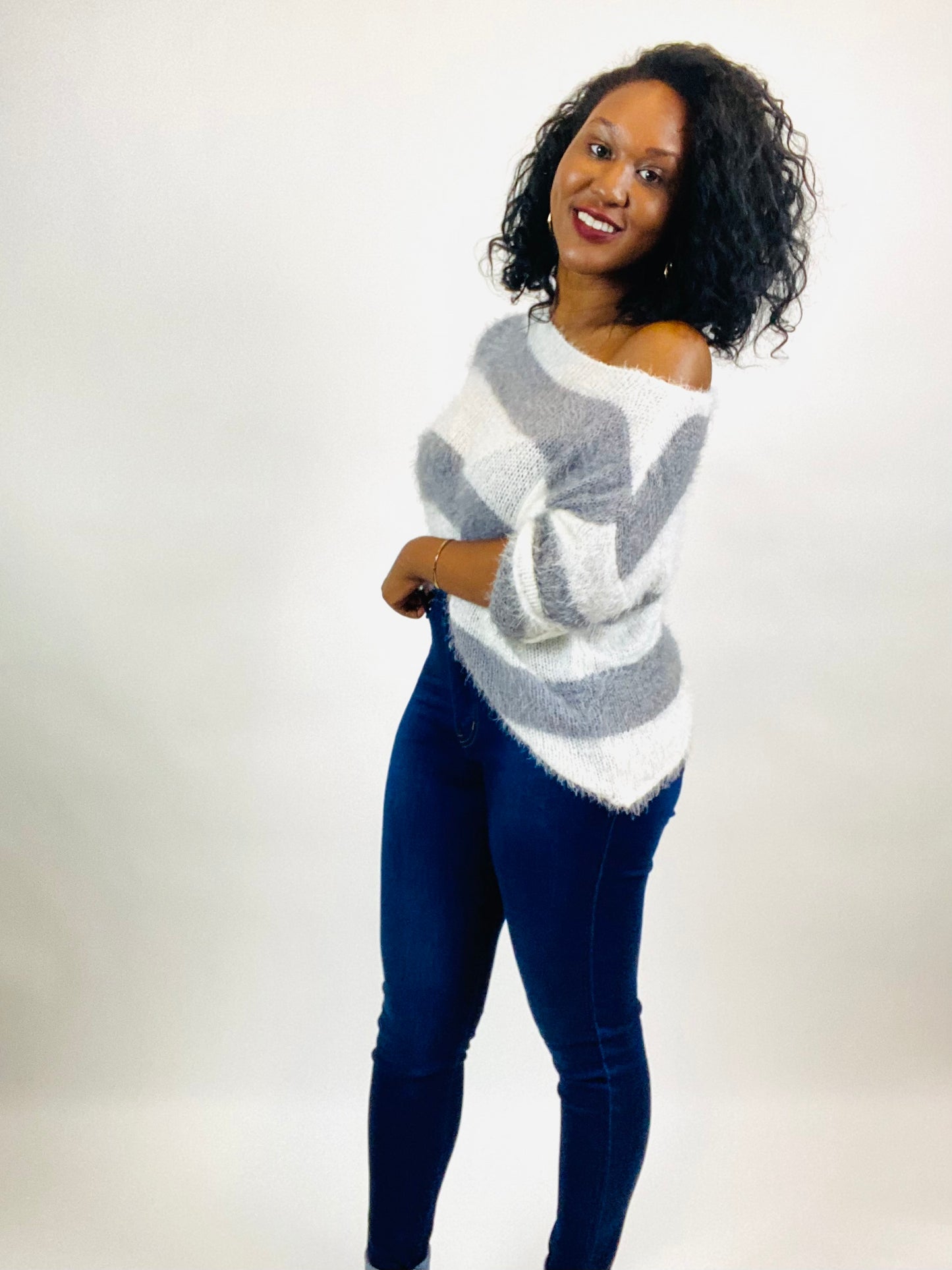 Sevyn Fuzzy Knit Sweater