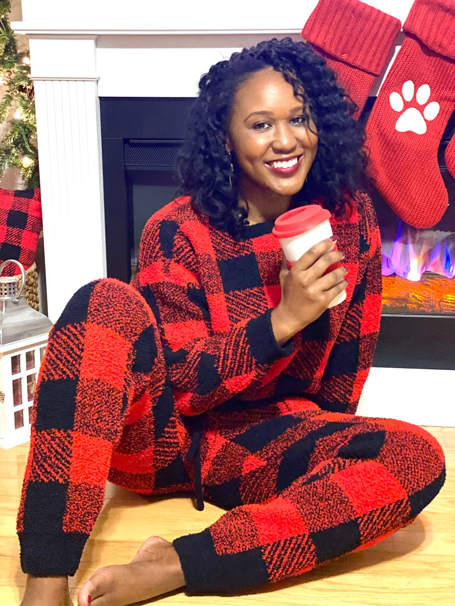 Holly Fuzzy Knit Joggers