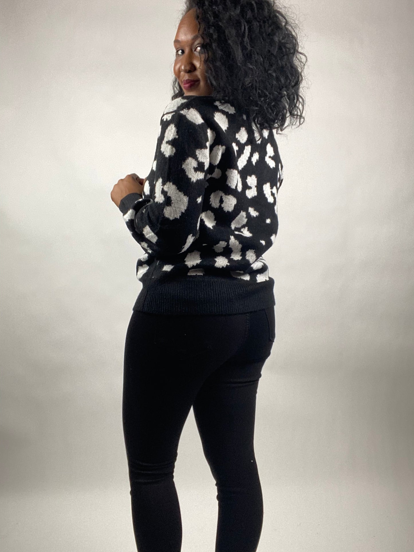 Lyra Leopard Print Sweater