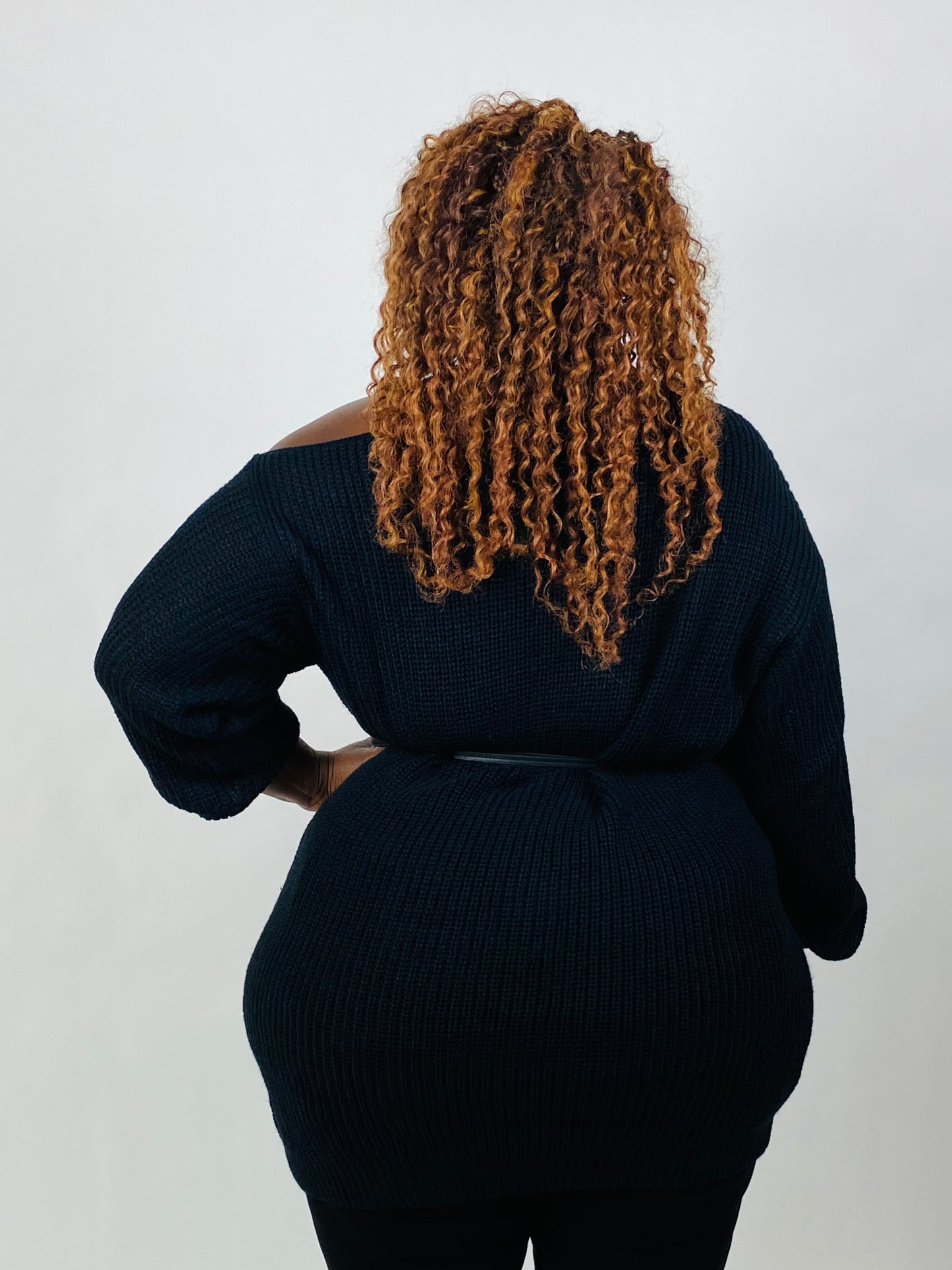 Deidra Cold Shoulder Sweater - Plus