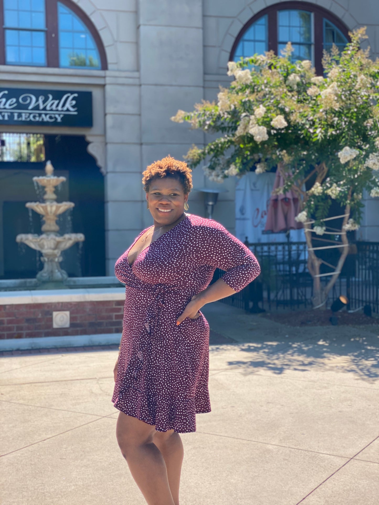 Marley Faux Wrap Dress Plus