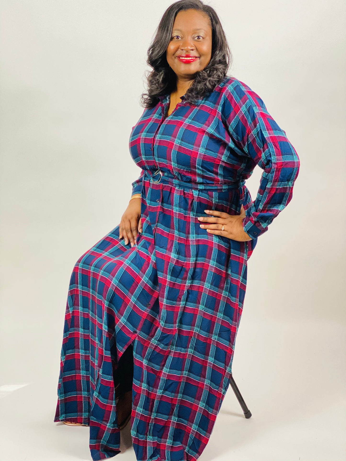 Yasmine Print Maxi Dress - Plus