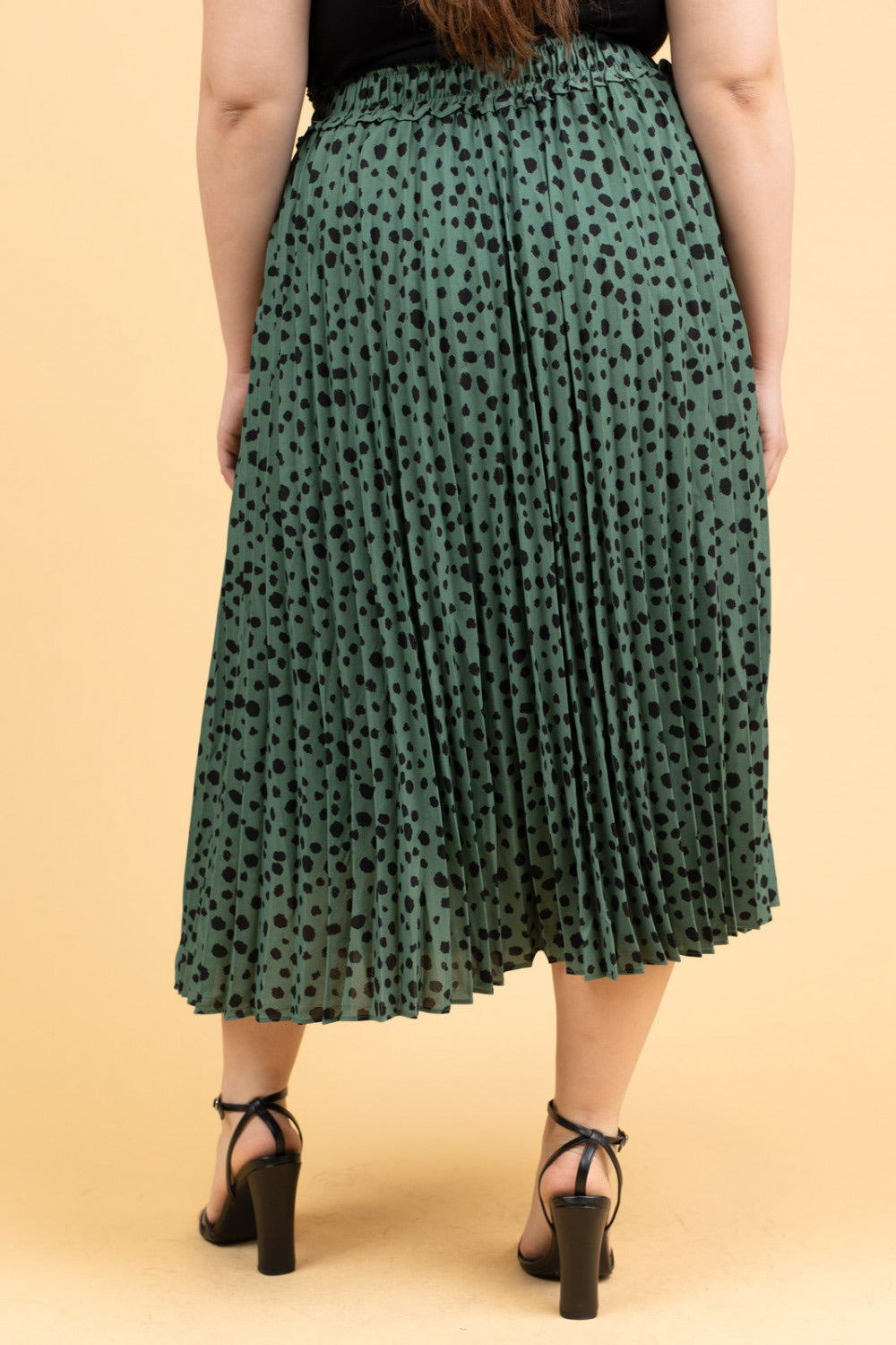 Patrice Pleated Midi Skirt Plus