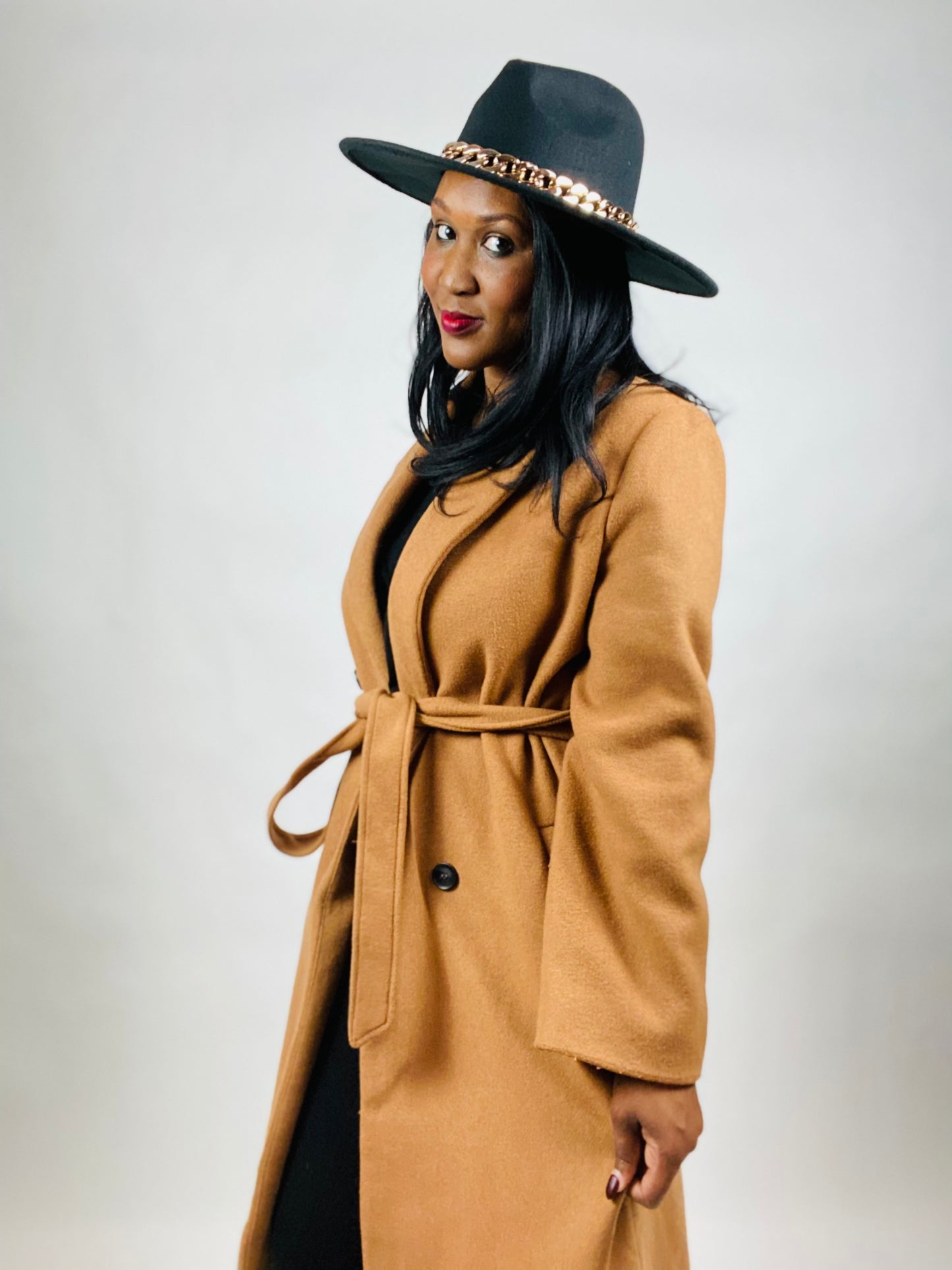 Quinn Fedora with Gold Chain