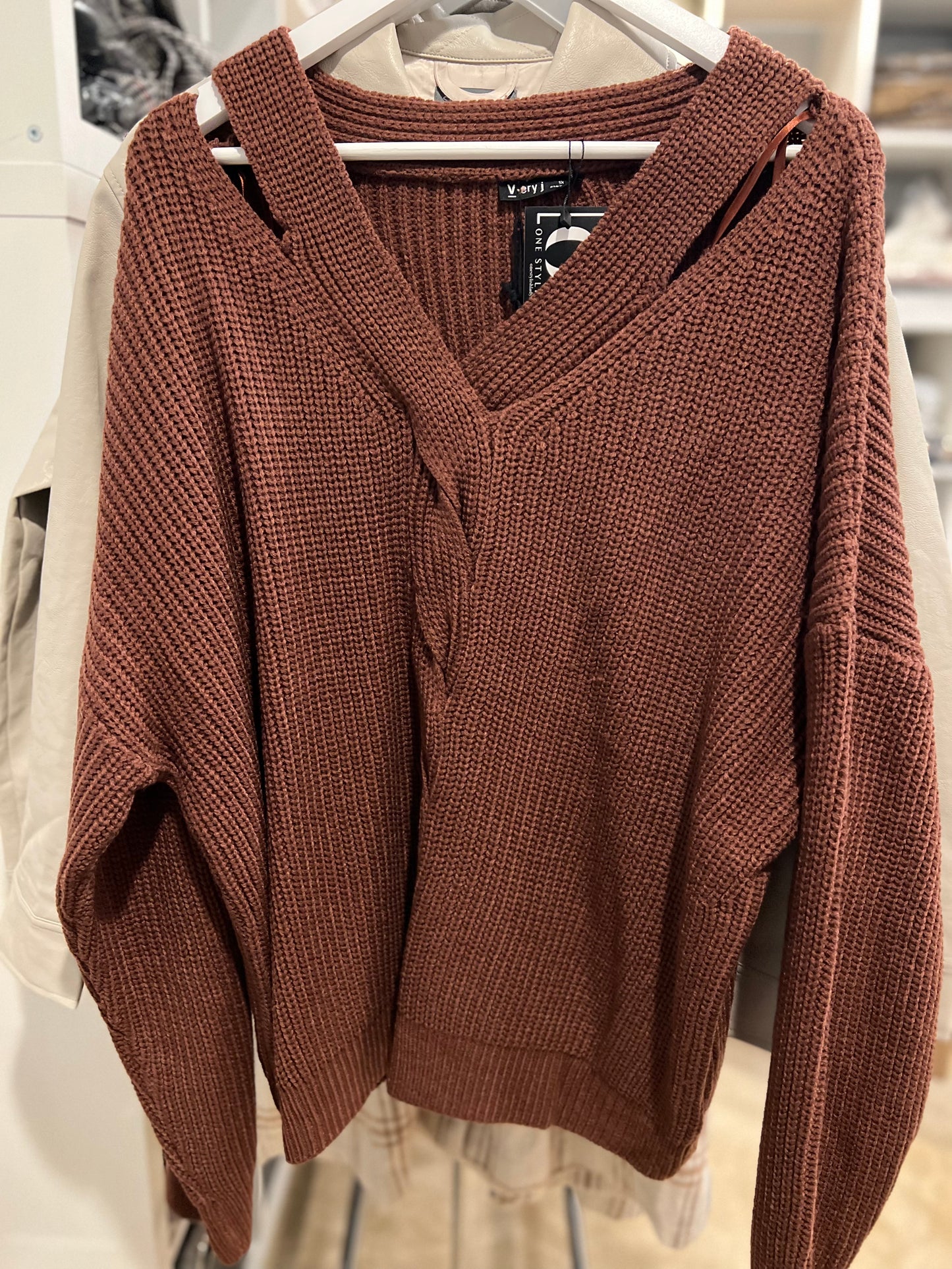 Monet Cutout Sweater - Plus