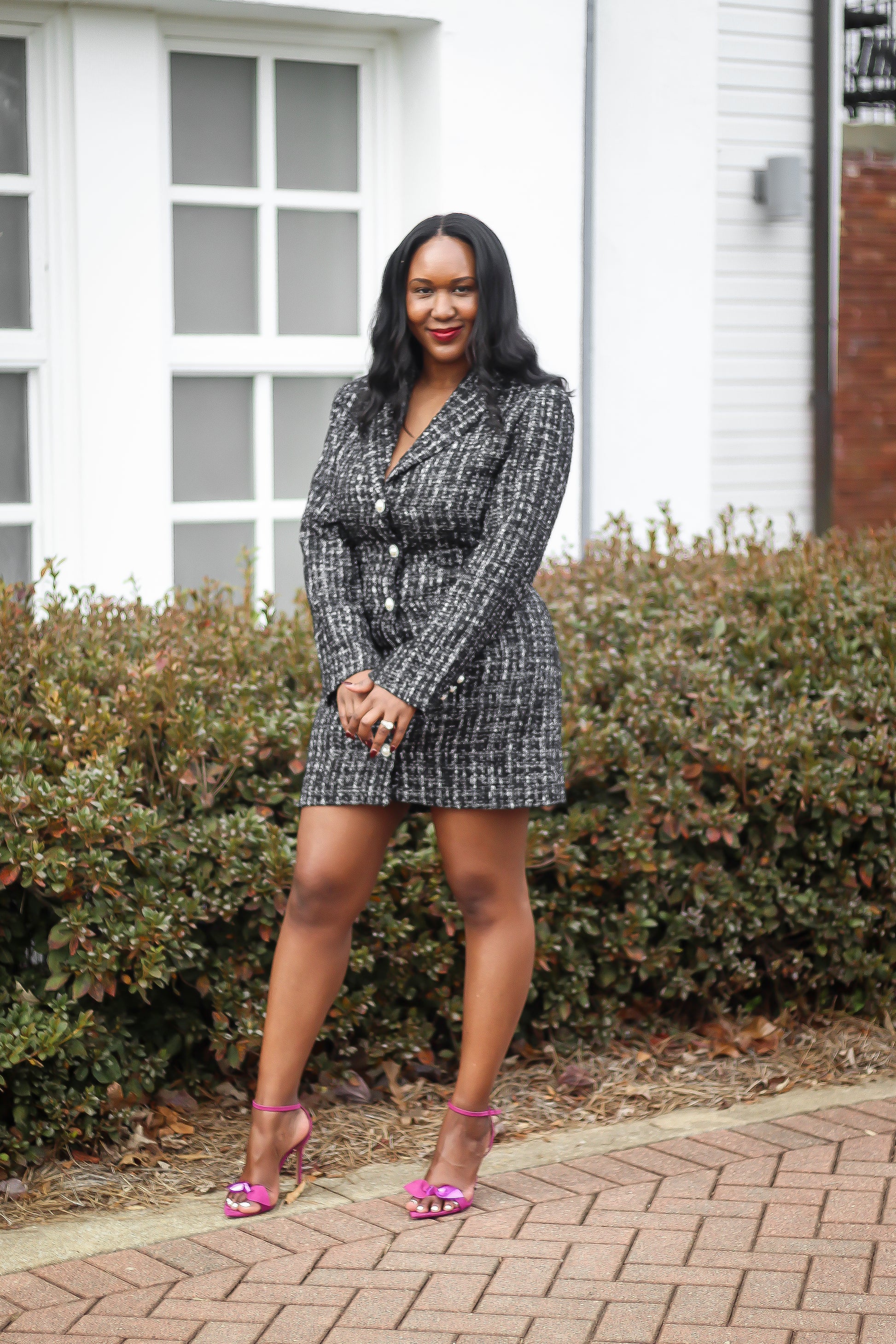 Serena Tweed Blazer Dress – One Stylish Lady