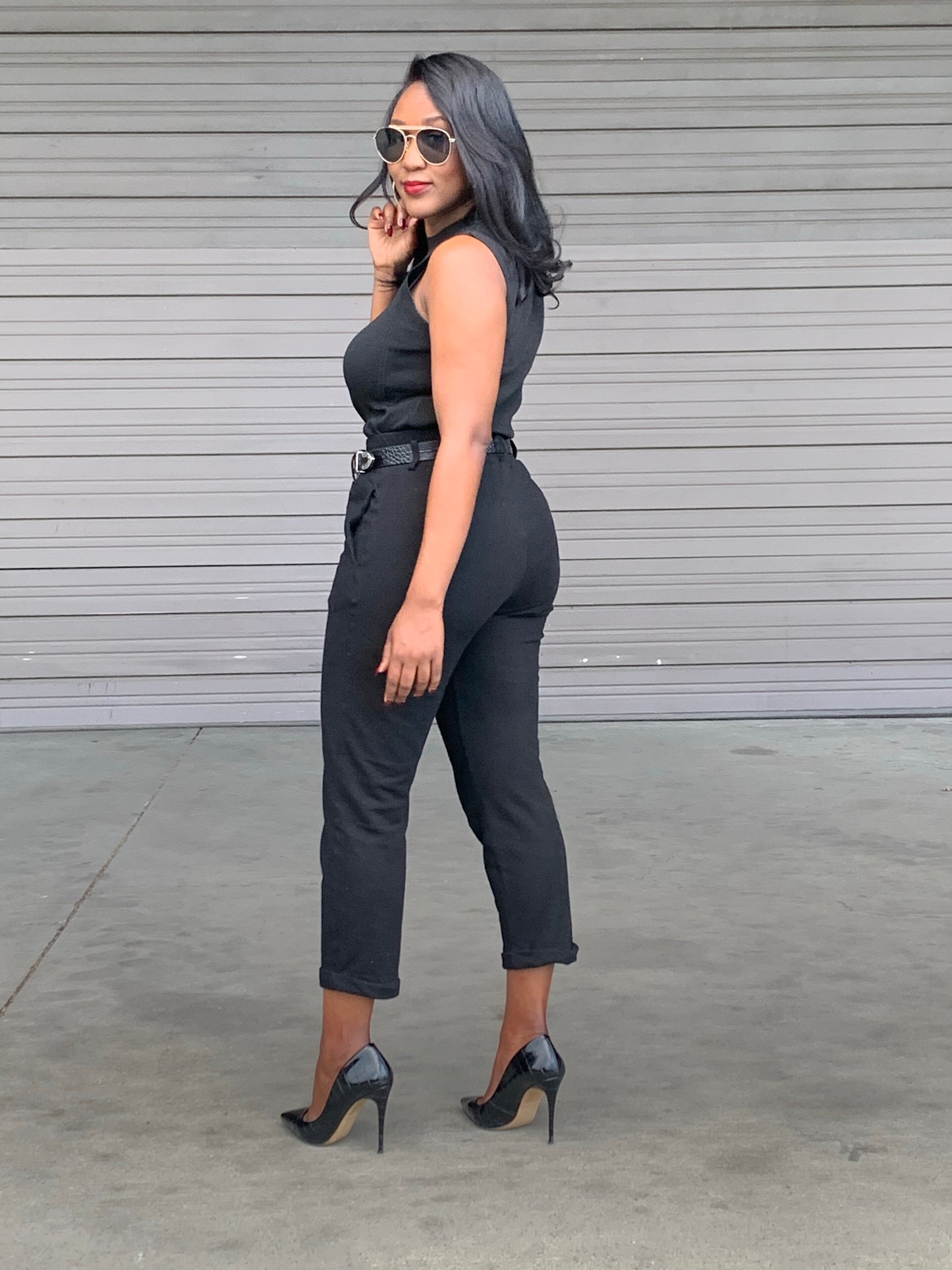 Tyre High-Waist Cropped Joggers