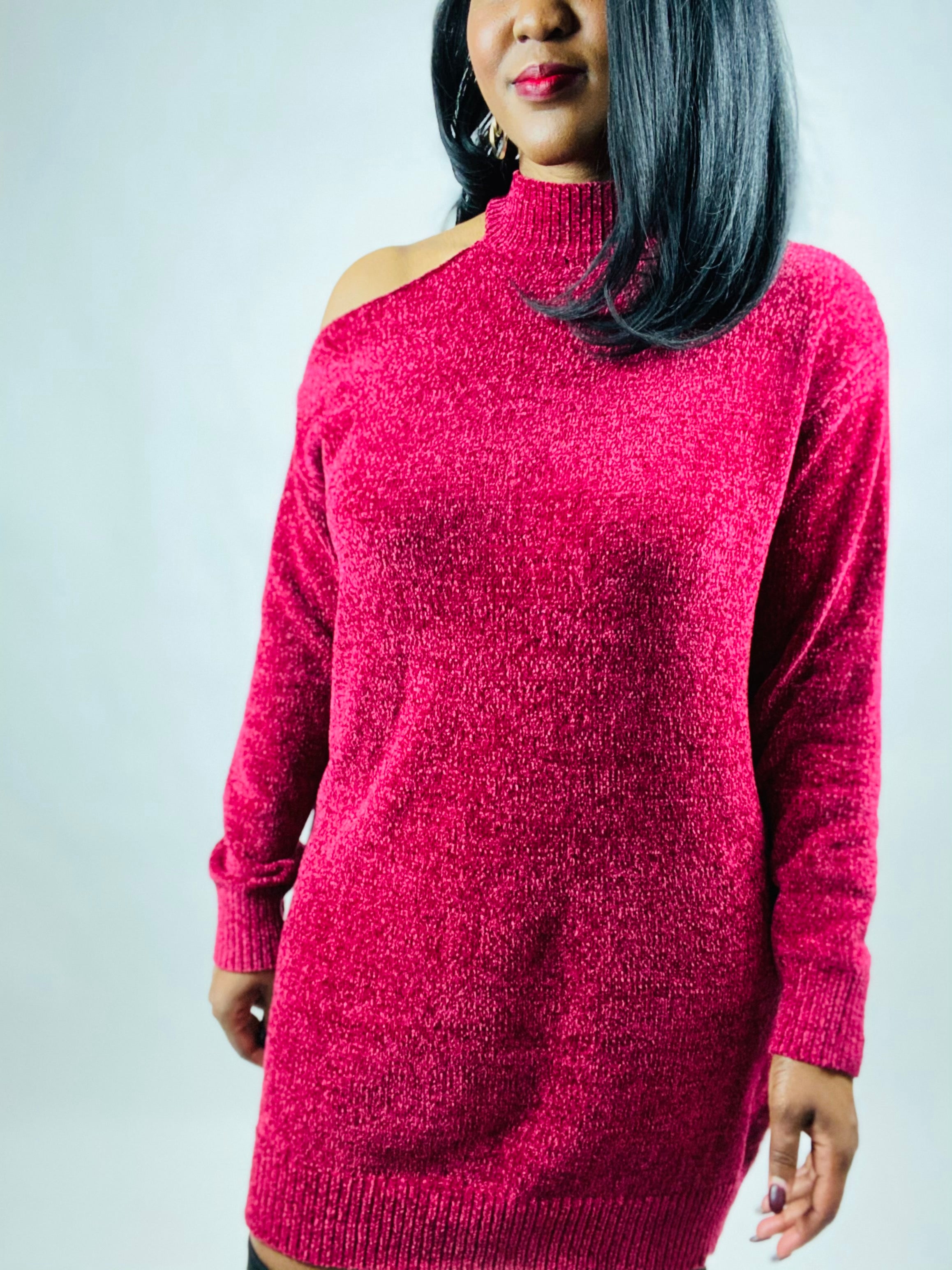 Cold shoulder outlet jumper dress